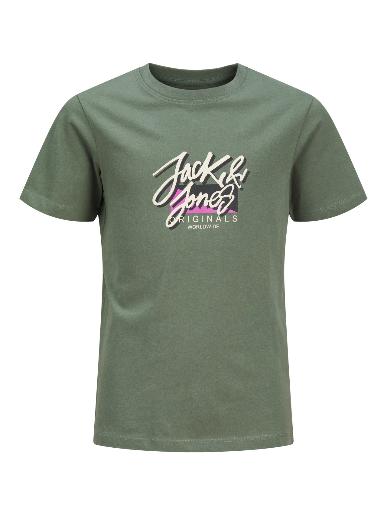 Printed T shirt For Boys Medium Green Jack Jones printed-t-shirt-for-boys-medium-green-jack-jones