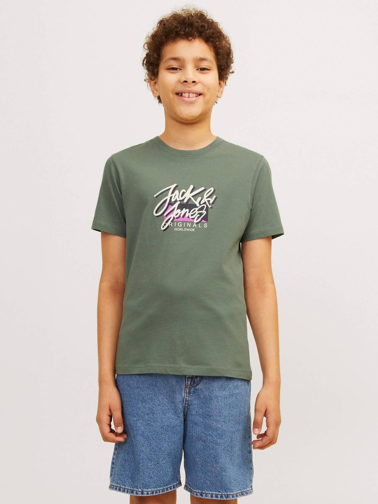 Jack & Jones Camiseta Estampado Para chicos -Laurel Wreath - 12256938