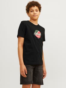 Jack & Jones Bedrukt T-shirt Voor jongens -Black - 12256938