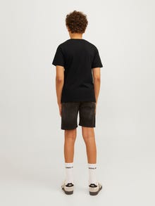 Jack & Jones Tryck T-shirt För pojkar -Black - 12256938