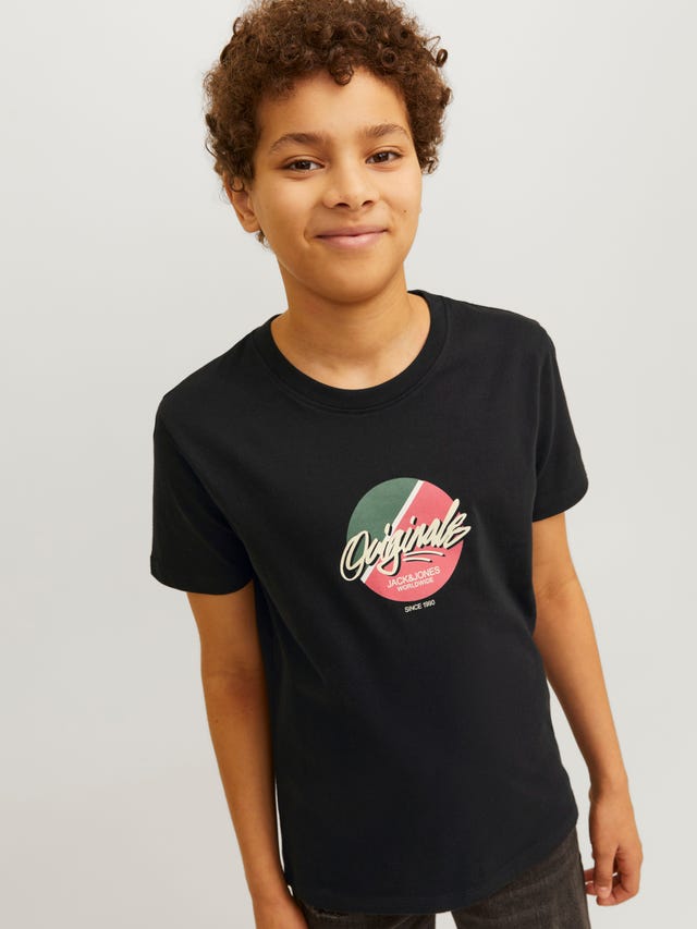 Jack & Jones Nadruk T-shirt Dla chłopców - 12256938