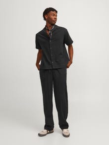 Jack & Jones Wide Fit Klasické kalhoty -Black - 12256940