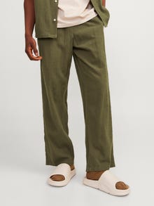 Jack & Jones Calças clássicas Wide Fit -Olive Night - 12256940