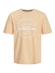 Jack & Jones 3-pack Bedrukt Ronde hals T-shirt -Apricot - 12256943