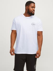 Jack & Jones Plus Size Pack de 3 T-shirt Imprimé -White - 12256944