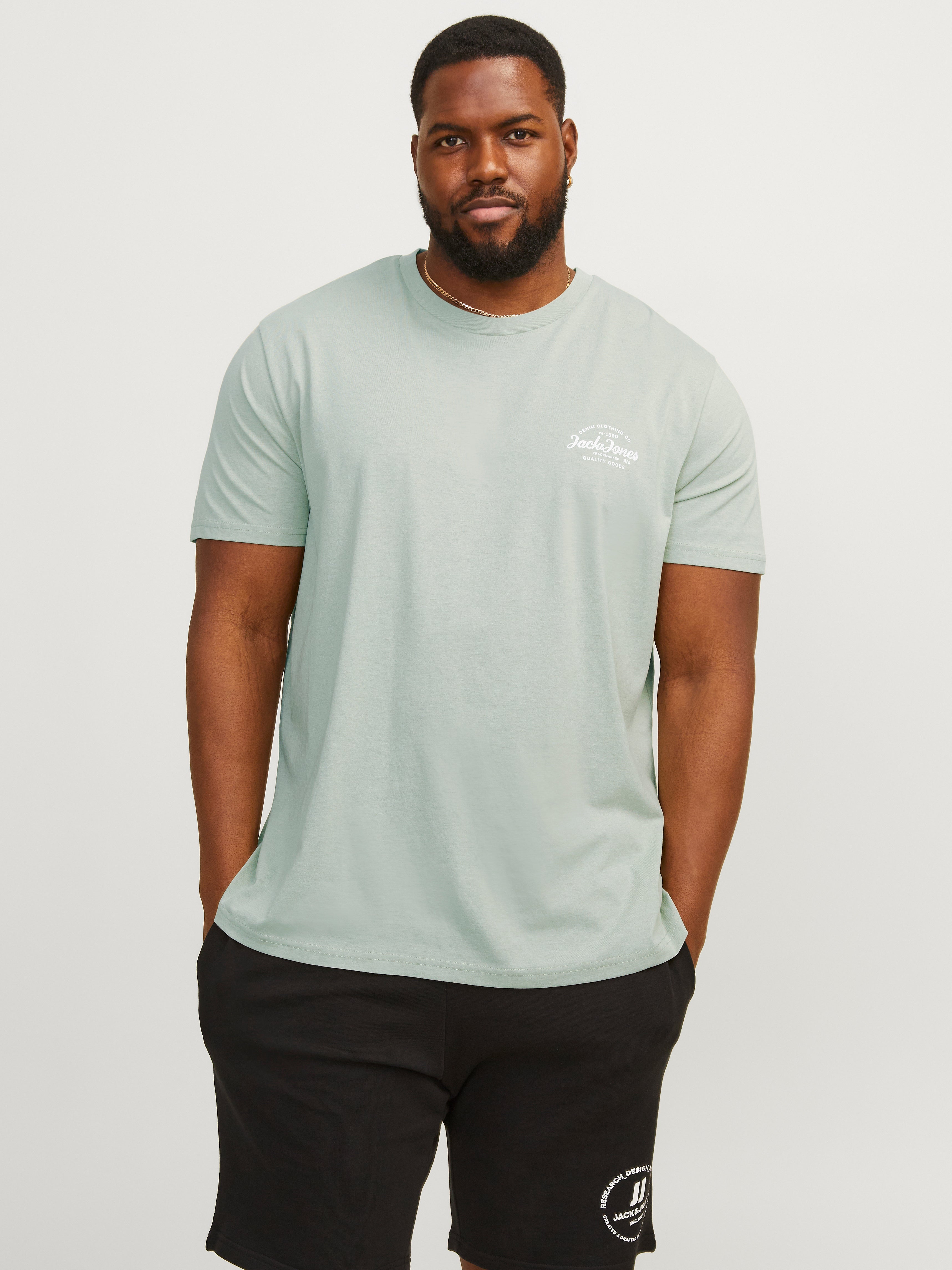 Jack & Jones Plus Size 3-pack Printed T-shirt - 12256944