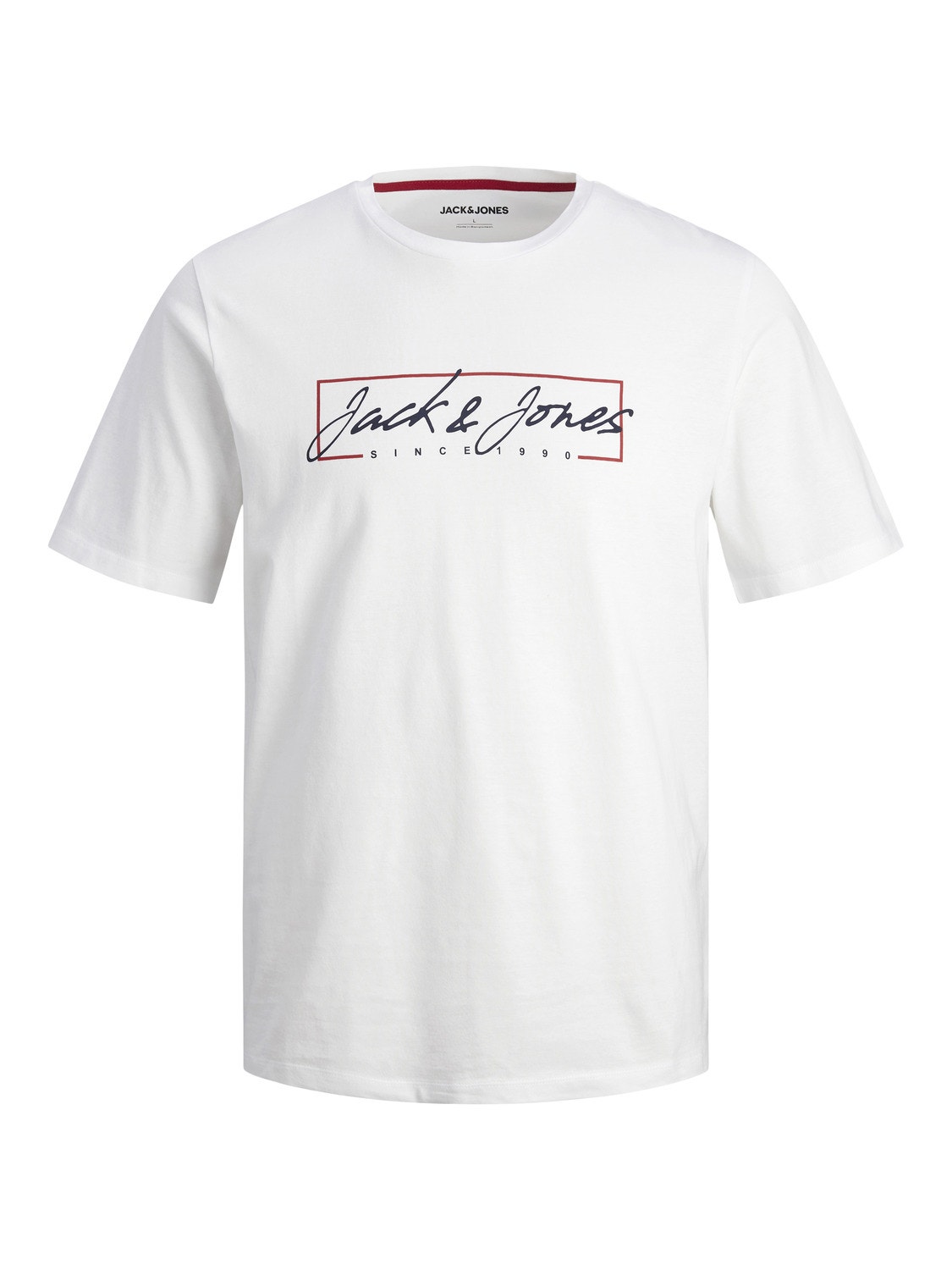 Jack & Jones Plus Size 2-pack Printed T-shirt -Navy Blazer - 12256958