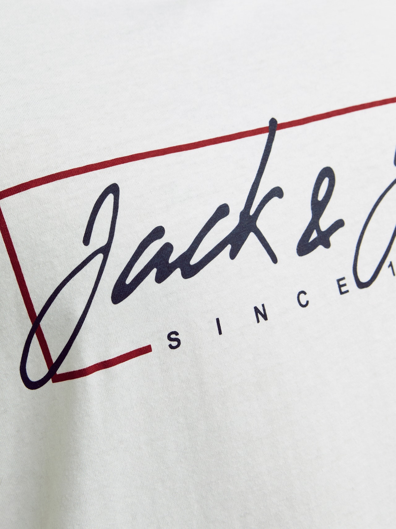 Jack & Jones Plus Size 2-pak Printet T-shirt -Navy Blazer - 12256958