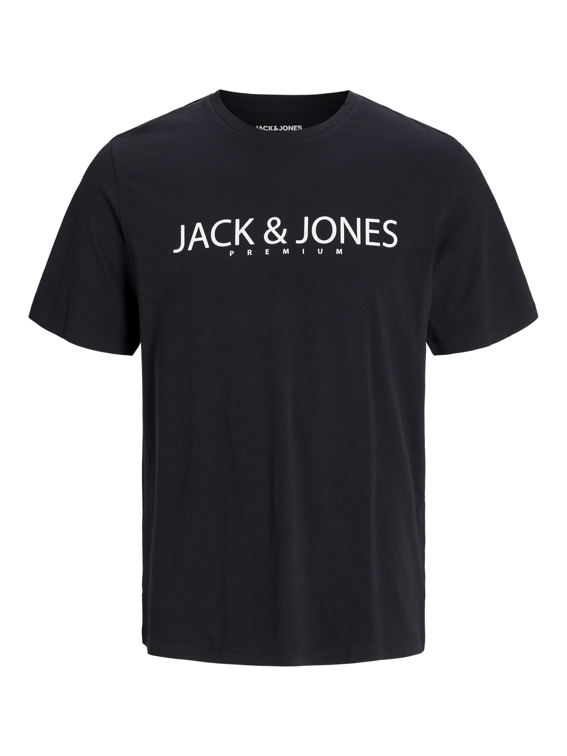 Jack & Jones Logo O-hals T-skjorte -Black Onyx - 12256971