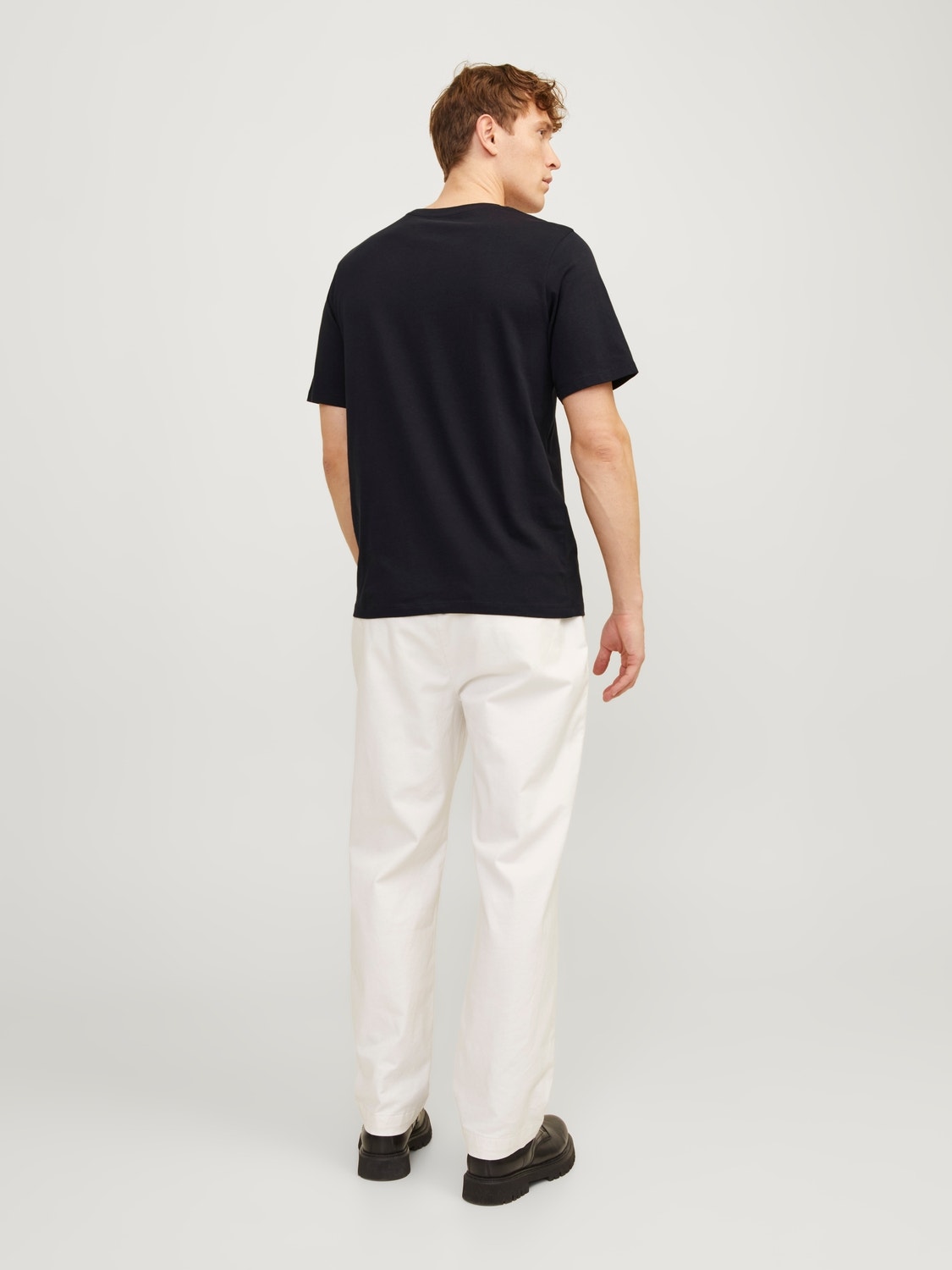 Jack & Jones Logo Pyöreä pääntie T-paita -Black Onyx - 12256971