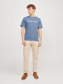 Jack & Jones Logo Crew neck T-shirt -Troposphere - 12256971