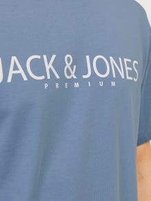 Jack & Jones Logo Pyöreä pääntie T-paita -Troposphere - 12256971
