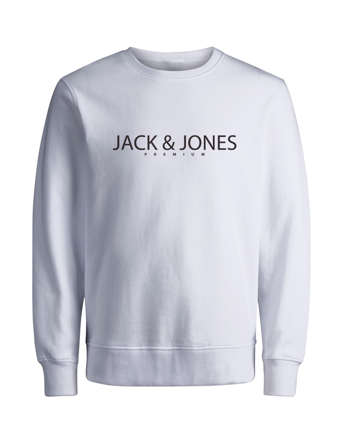Jack & Jones Felpa Girocollo Stampato -Bright White - 12256972