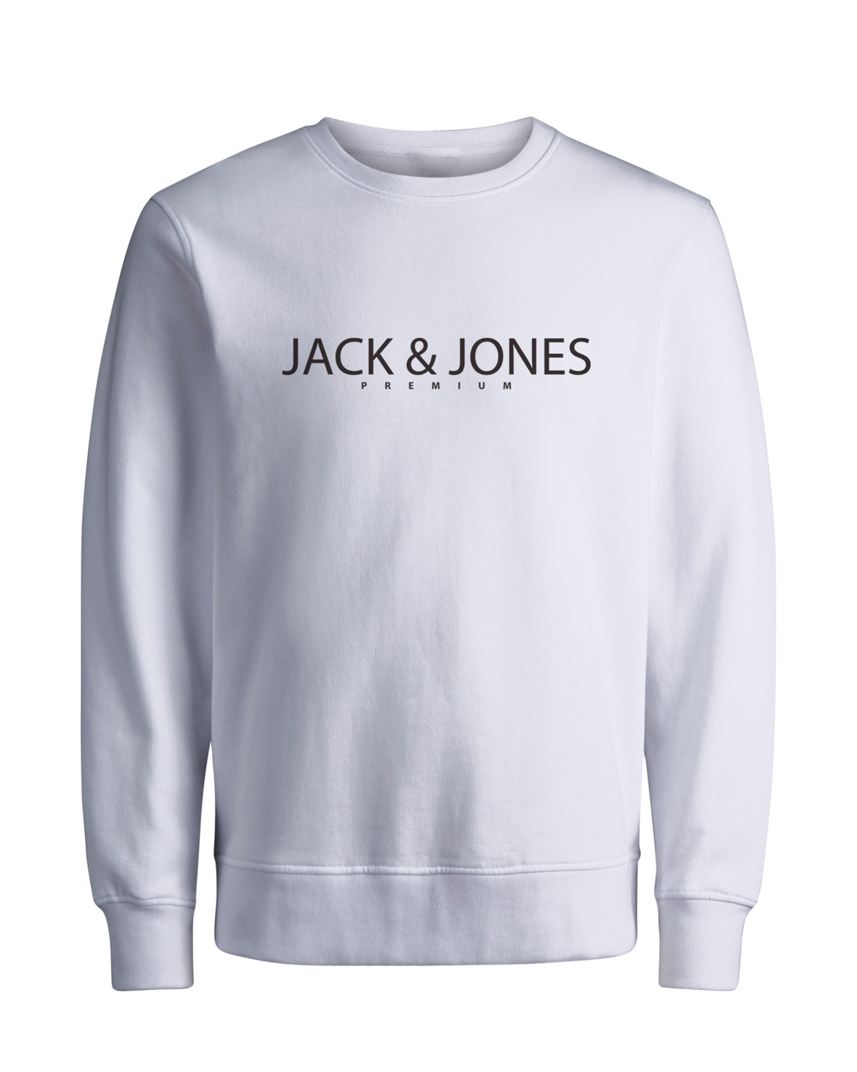 Jack & Jones Potištěný Mikina s kulatým výstřihem -Bright White - 12256972