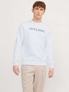 Jack & Jones Bedrukt Sweatshirt met ronde hals -Bright White - 12256972