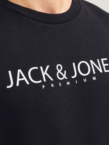 Jack & Jones Moletom com gola redonda Estampar -Black Onyx - 12256972
