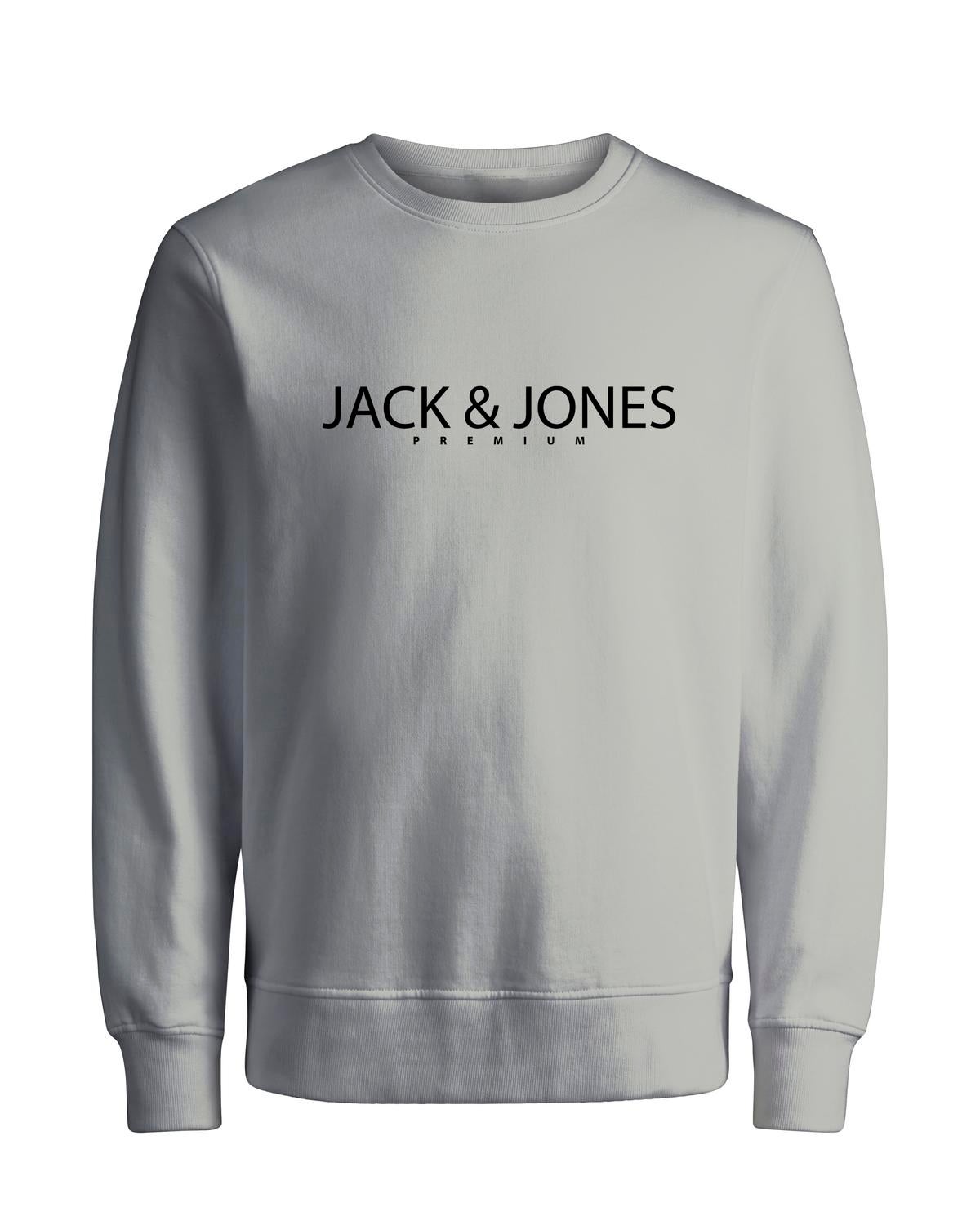 Sudadera Con Cuello Redondo JACK & JONES Para Hombre - Tela Cómoda, Corte Clásico, Marca Danesa De Calidad