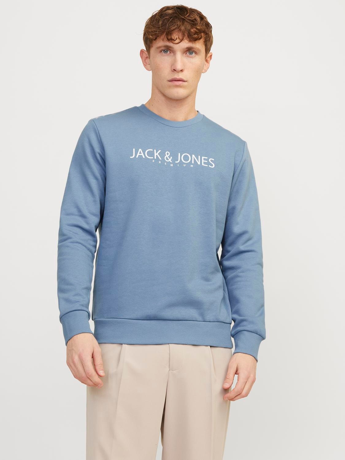 Jack & Jones Felpa Girocollo Stampato -Troposphere - 12256972