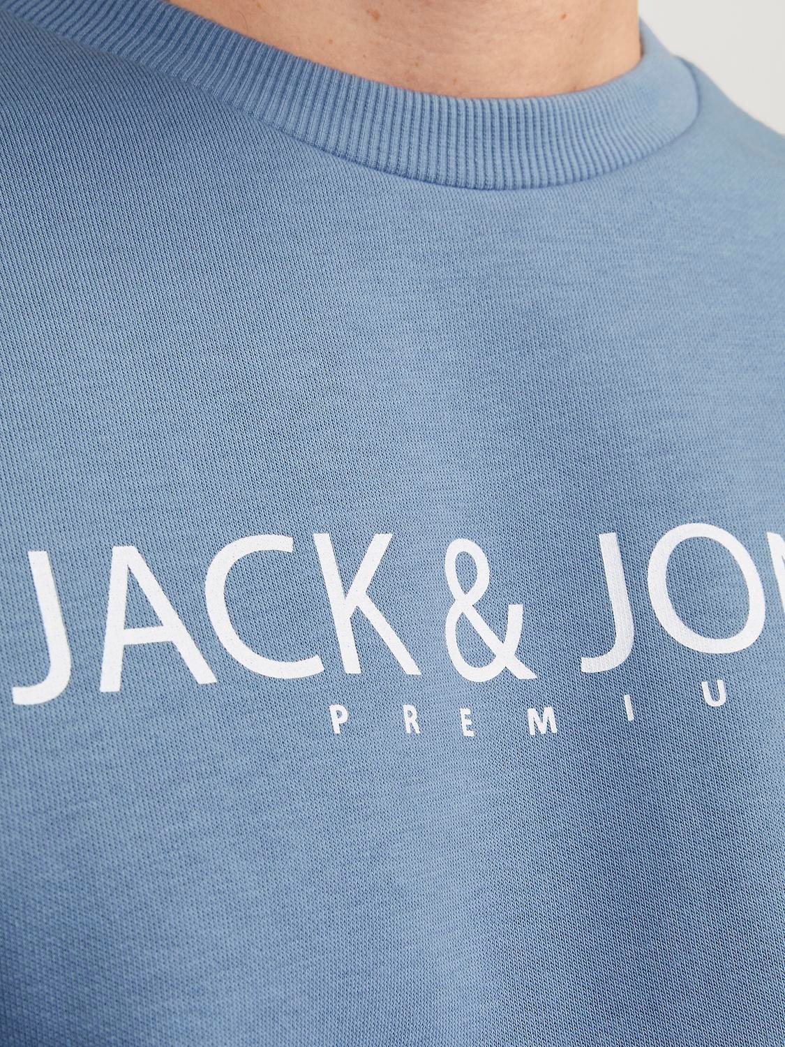 Jack & Jones Nadruk Bluza z okrągłym dekoltem -Troposphere - 12256972