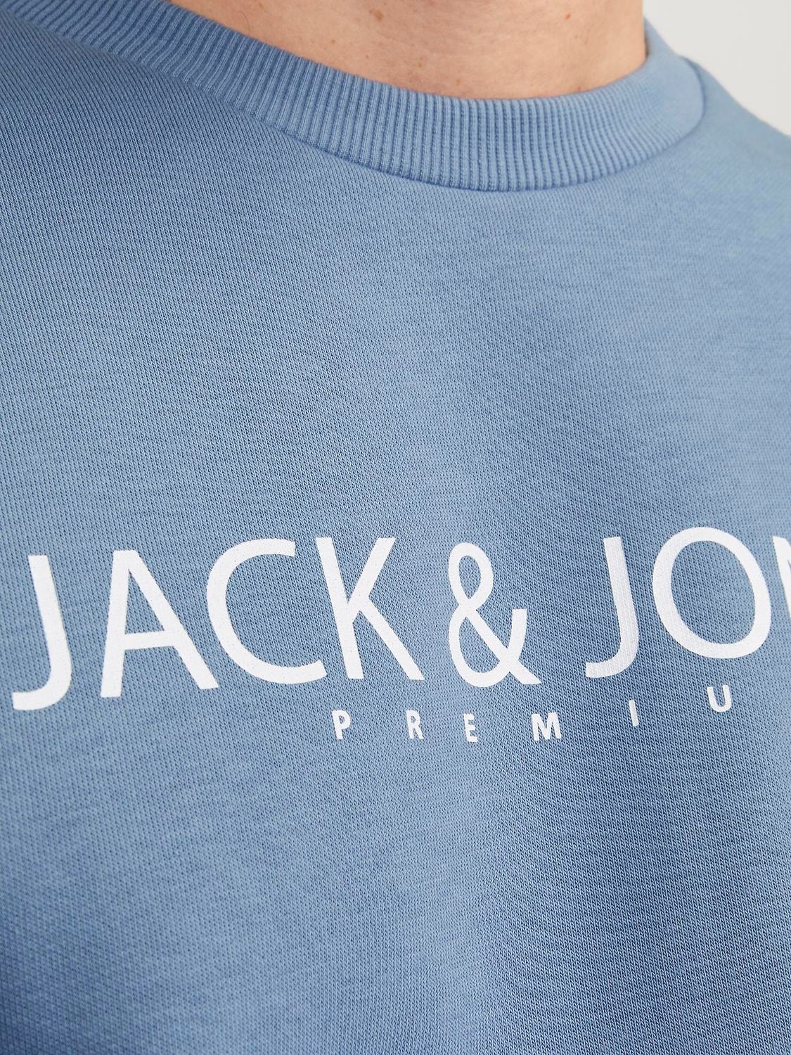 Jack & Jones Printet Sweatshirt med rund hals -Troposphere - 12256972