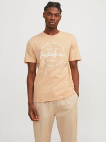 Jack & Jones 5er-pack Gedruckt Rundhals T-shirt -Apricot Ice - 12256984