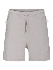 Jack & Jones Plus Size Tight Fit Sweat-Shorts -Light Grey Melange - 12257068