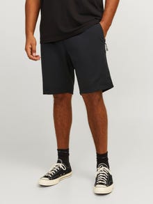 Jack & Jones Plus Size Tight Fit Sweatstof shorts -Black - 12257068