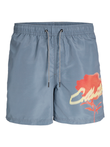 Jack & Jones Klasikinis kirpimas Plaukimo šortai -Agave Green - 12257069