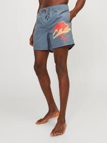 Jack & Jones Klasikinis kirpimas Plaukimo šortai -Agave Green - 12257069