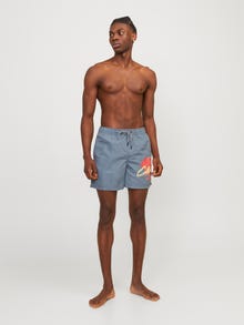 Jack & Jones Klasikinis kirpimas Plaukimo šortai -Agave Green - 12257069