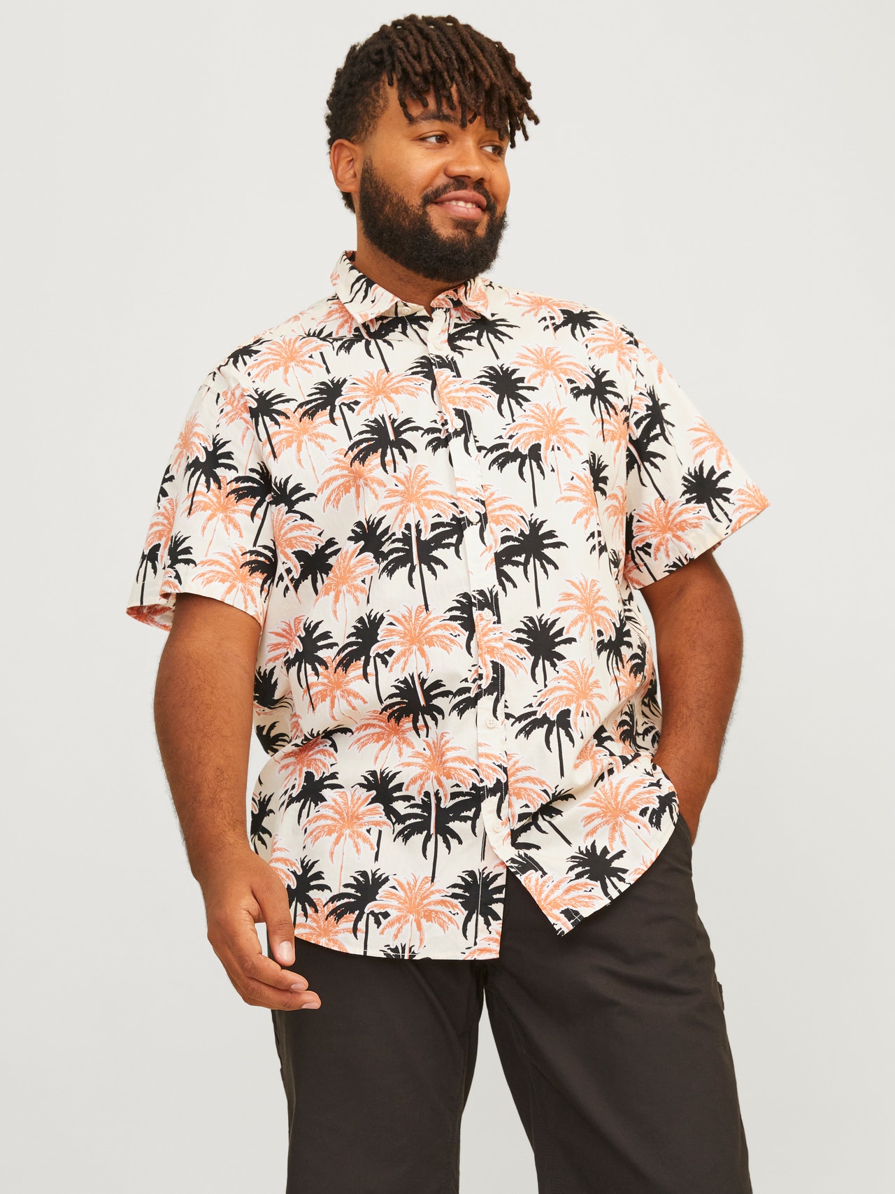 Jack & Jones Plus Size Camicia Relaxed Fit -Buttercream - 12257093