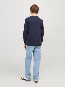 Jack & Jones JJICLARK JJORIG STRETCH SQ 702 MNI Regular fit Džíny Mini -Blue Denim - 12257127