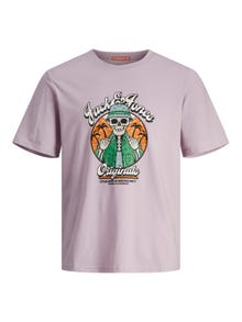 Jack & Jones Trykk T-skjorte For gutter -Lavender Frost - 12257131