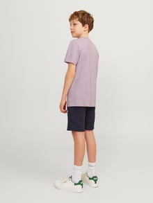 Jack & Jones Nadruk T-shirt Dla chłopców -Lavender Frost - 12257131