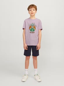Jack & Jones Printed T-shirt For boys -Lavender Frost - 12257131
