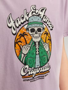 Jack & Jones T-shirt Estampar Para meninos -Lavender Frost - 12257131
