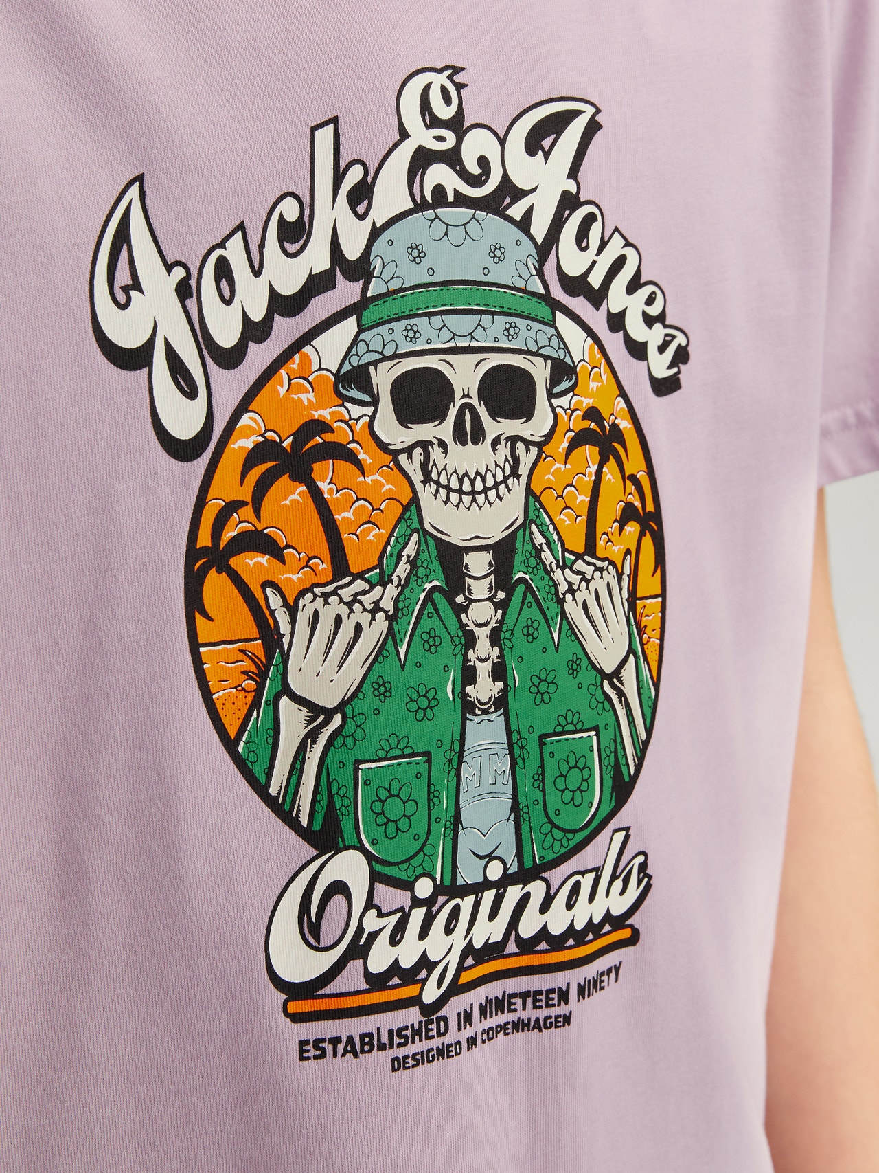 Jack & Jones T-shirt Imprimé Pour les garçons -Lavender Frost - 12257131