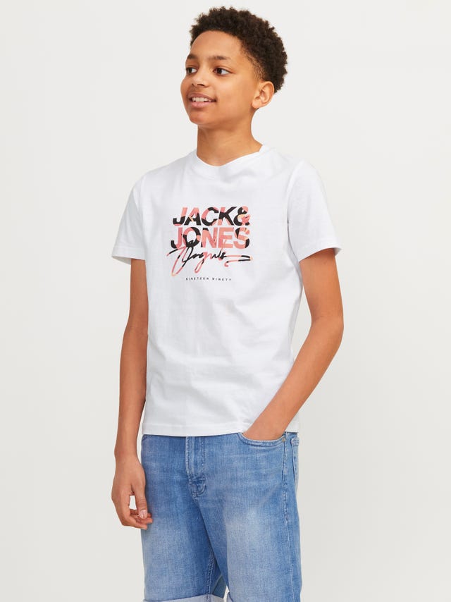 Jack & Jones Nyomott mintás Trikó Ifjúsági - 12257133