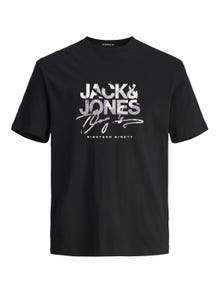 Jack & Jones Nadruk T-shirt Dla chłopców -Black - 12257133