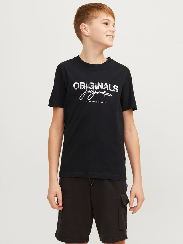 Jack & Jones Nadruk T-shirt Dla chłopców - 12257133