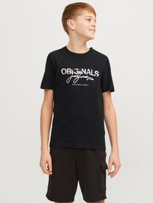 Jack & Jones T-shirt Imprimé Pour les garçons -Black - 12257133