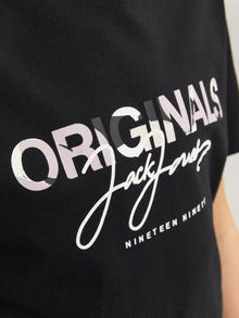 Jack & Jones Printed T-shirt For boys -Black - 12257133