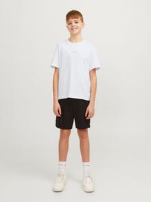 Jack & Jones Nyomott mintás Trikó Ifjúsági -Bright White - 12257134