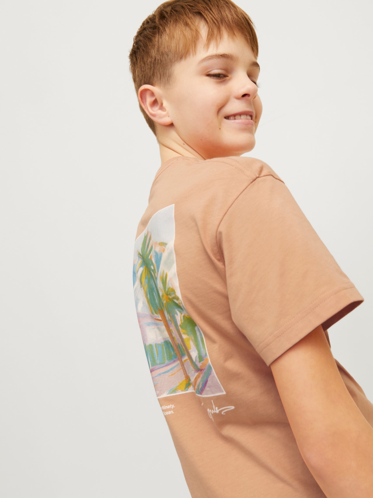 Jack & Jones Nadruk T-shirt Dla chłopców -Canyon Sunset - 12257134