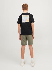 Jack & Jones Printed T-shirt For boys -Black - 12257134