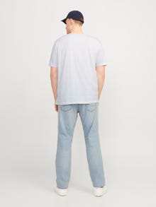 Jack & Jones Plus Size 5-pack Printed T-shirt -Apricot Ice - 12257135