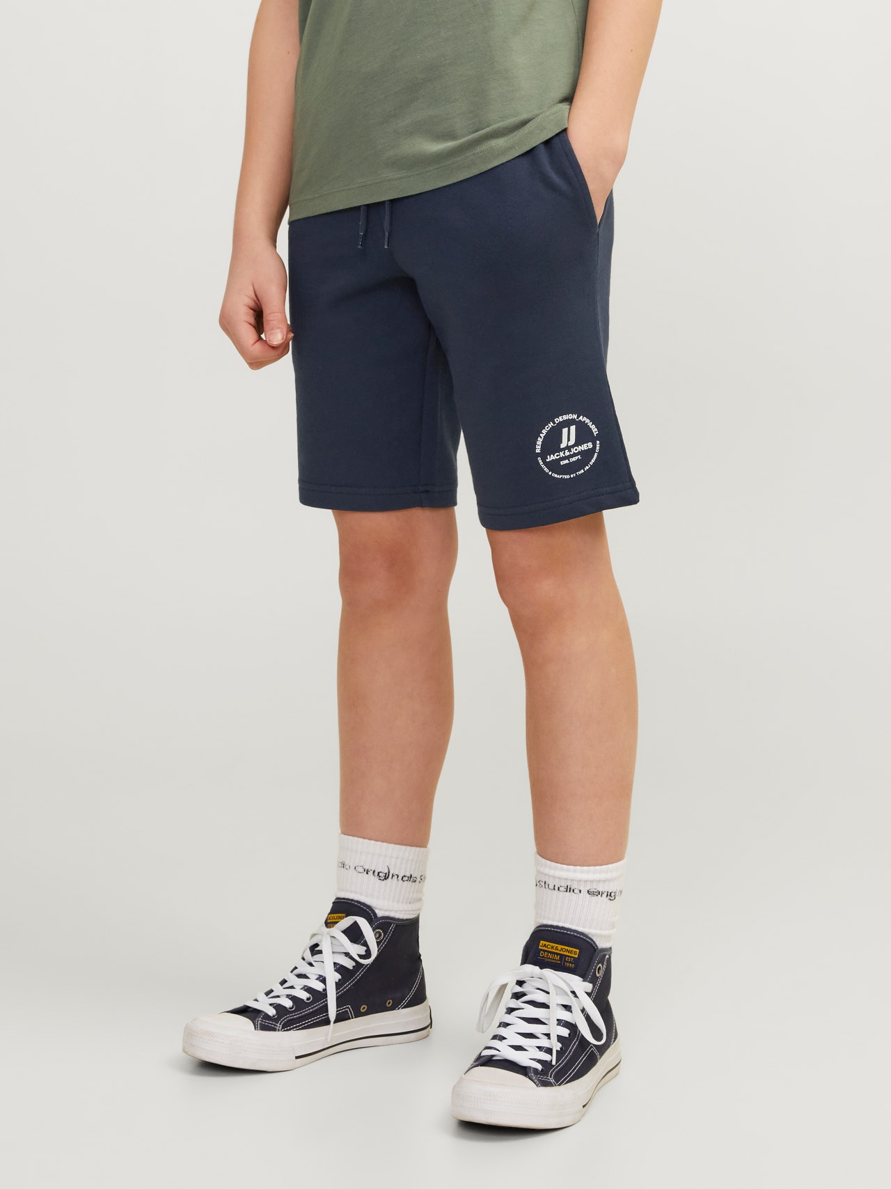 Jack & Jones Slim Fit Sweatstof shorts Mini -Navy Blazer - 12257294