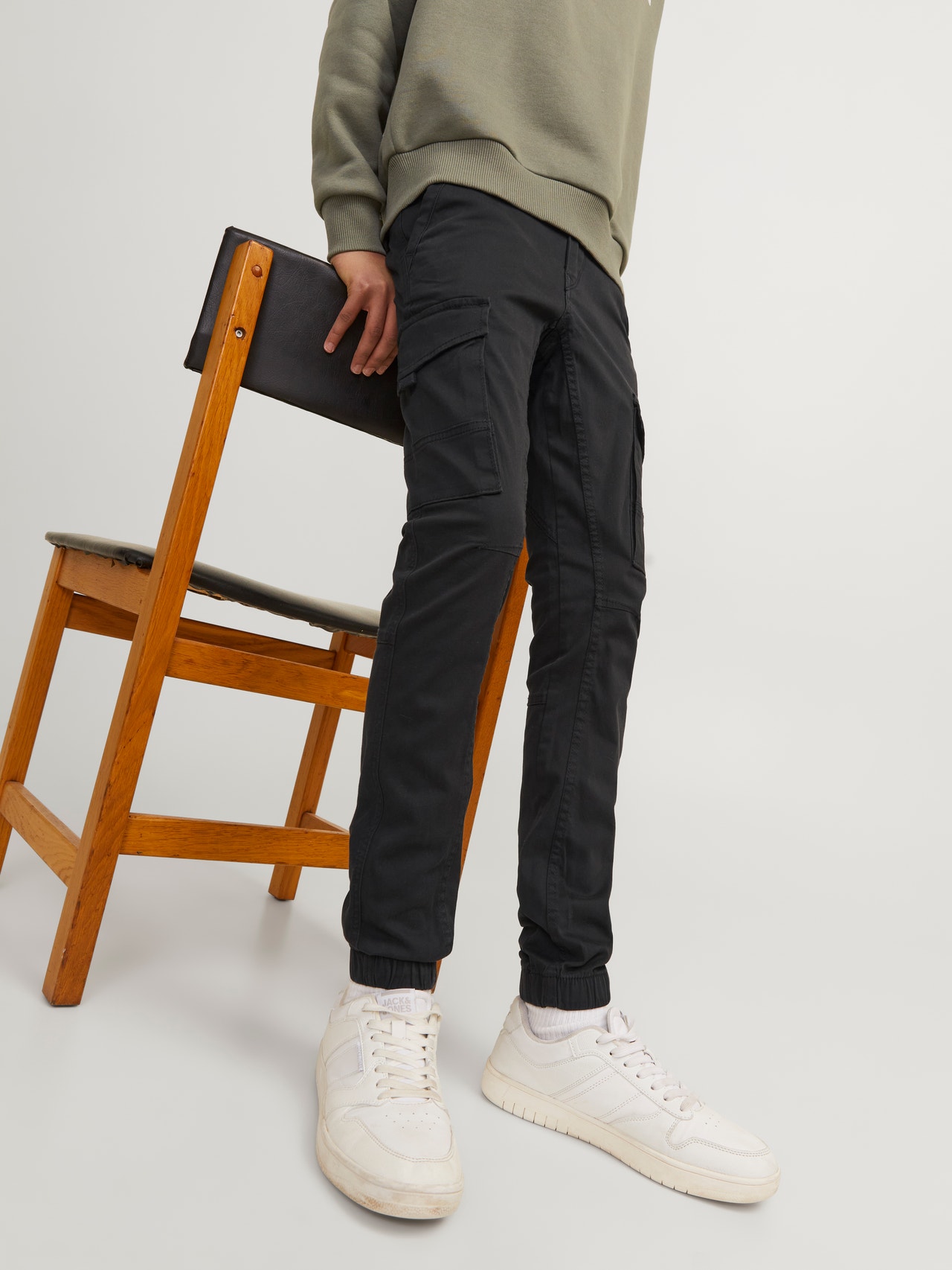 Jack & Jones Cargo trousers Mini -Black - 12257296