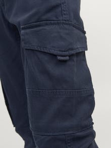 Jack & Jones Παντελόνι Slim Fit Cargo Μίνι -Navy Blazer - 12257296