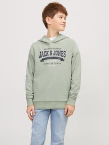 Jack & Jones Gedruckt Kapuzenpullover Mini -Desert Sage - 12257309